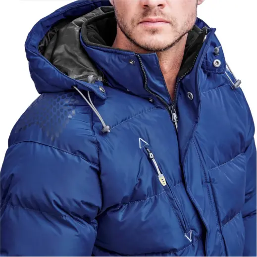 Mens Balkan Insulated Jacket Close Up Collar